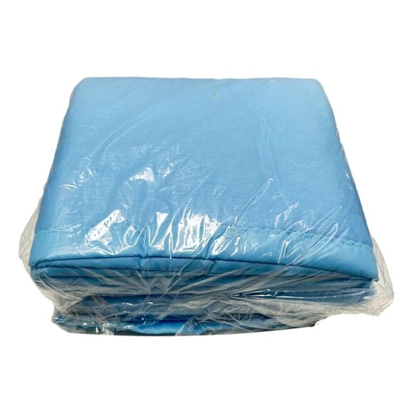 Esmond Blanket Blue Twin Polyester 70 x 82 inch Vintage 70s New - Picture 2 of 6